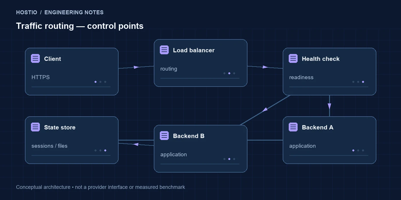 Timeweb Cloud Load Balancer: обзор проверок backend и управления трафиком: схема компонентов